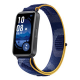 Smartwatch Huawei Band 9 Azul Bisel Negro Diseño De La Correa Nailon