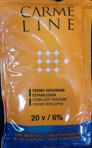 Carmeline Tintura Oxidante Crema 20v 6%