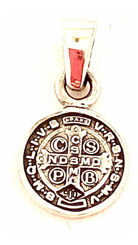 Medalla San Benito Nro1  De Plata. Sg- Joyería