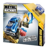 Pista Auto Road Rampage Con Lanzador Metal Machines