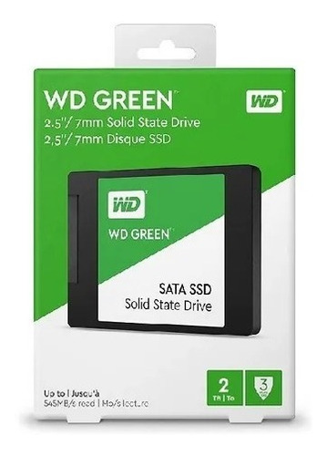 Ssd Western Digital Green Wds200t2g0a 2tb Sata 3 6gb/s