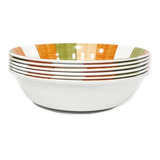 Bowl Plato Hondo De Melamina 18x5cm X6 Unidades