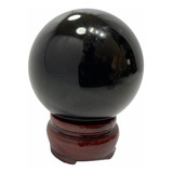 Esfera Cuarzo Obsidiana Piedra Natural 4,5 Cm