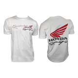 Remera Para Moto Urbana Honda Racing #facherizado Vxv