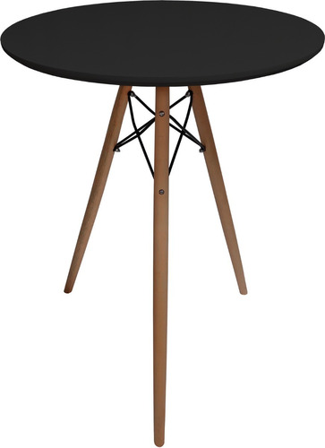 Mesa Bistro Redonda Bar Tripé Tampo 70cm Eames Eiffel 