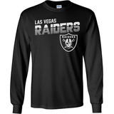 Playeras Las Vegas Raiders Manga Larga Para Hombre Y Mujer