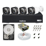 Kit Cftv 4 Câmeras Segurança Hd 1 Mp Dvr Mhdx 1104 Intelbras