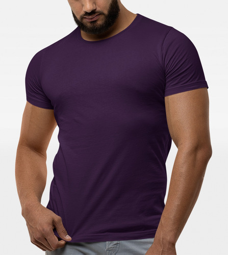 Camiseta Masculina Camisas Slim 100% Algodão Atacado