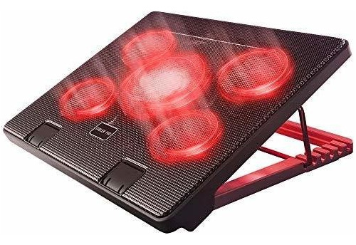 Ventilador Usb Para Laptop 17 Pulgadas Con Luces Led Rojas