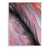 Cuadro Marmol Abstracto Rosa Canvas Grueso 