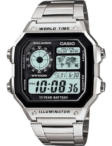 Reloj Casio Ae 1200whd Batería 10 Años Alarma 100% Original