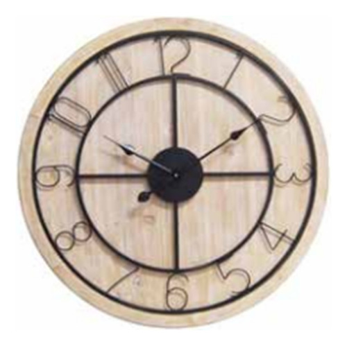 Reloj De Pared 70 Cm Hogar Decoracion Moderno A Pilas Negro 