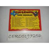 Tarjeta Colección Los Simpson Itchy Y Scratchy Cars Checklis