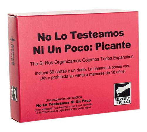 No Lo Testeamos Ni Un Poco Picante Juego Cartas Previa Lelab