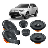 Kit 4 Alto Falantes 6'' Hertz 280w Rms Mitsubishi Outlander