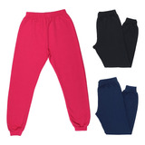 Roupa Feminina Kit 3 Calça Moletom Juvenil Atacado Frio