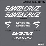 Santa Cruz Kit5 Sticker Calcomania Para Cuadro De Bicicleta