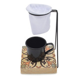 03 Suporte Para Coador De Cafe Individual De Pano Com Caneca