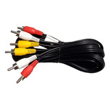 Cable 3 Plug A 3 Plug Rca Audio Y Video Kapton 3.6 M Ca-2304