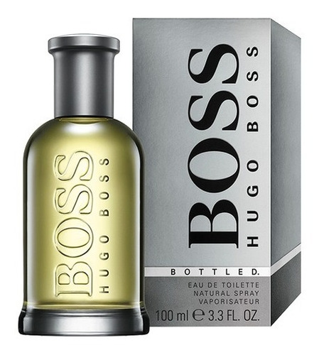 Perfume Hugo Boss Bottled Cinza 100ml Edt Original Lacrado