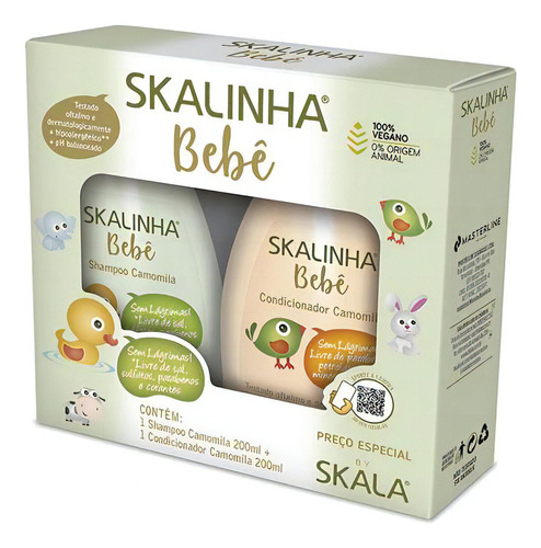 Skalinha Bebê Camomila Shampoo 200ml & Condicionador 200ml