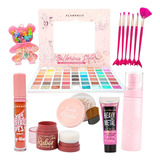 Maquillaje Cosmético  Infantil Niñas + Set Brochas