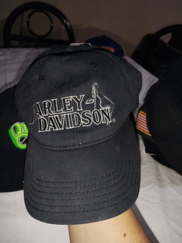 Gorra Harley Davidson Negra Con Blanco Unitalla