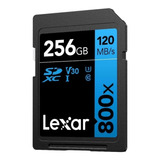 Lexar Sd 256gb 800x 150mb/s V30 Camera Profissional