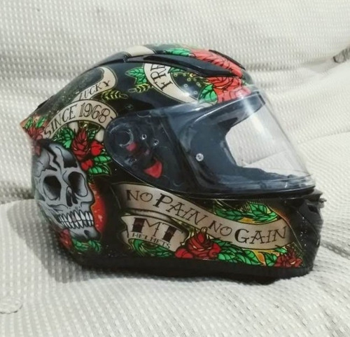 Casco Mt Helmets Skull And Roses