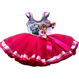 Conjunto Tutu Menina Skye Roupa Aniversário Patrulha Canina