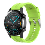 Correa De Silicona Para Huawei Watch Gt2 46mm - Green Fluor