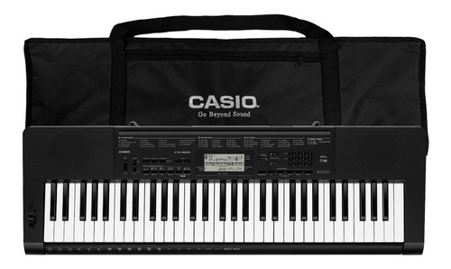 Kit Teclado Casio Ctk3500 Arranjador Musical 5/8 Com Capa