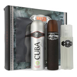 Set 3 Piezas Cuba Black Edt Para Caballero