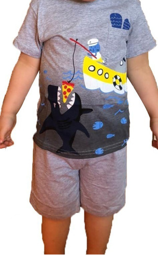 Pijama Conjunto Polera Buzo 100% Algodón Niño Infantil 2-6 Y