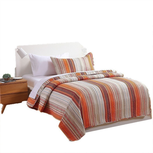 Cubrecama King Quilt Cover Verano Naranja + Fundas Rollerhoy