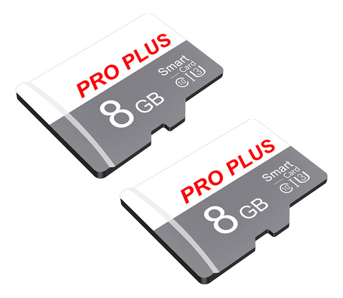 Tarjeta De Memoria Micro Sd Pro Plus U3 V10, Blanco Y Gris,