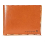 Billetera De Hombre Carhartt Duradera Cuerina Tan Marron