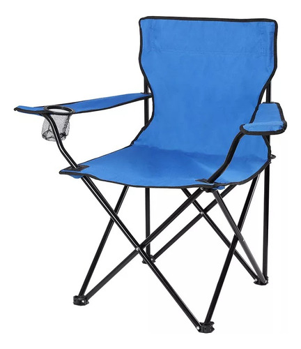 Pack X2 Silla Plegable Portavasos Verano Camping Caza Pesca