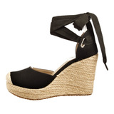 Zapato Alpargata De Mujer Plataforma 10 Cm Huarache Yossy