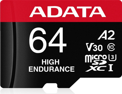 Micro Sd Adata 64 Gb Alta Resistencia Negro