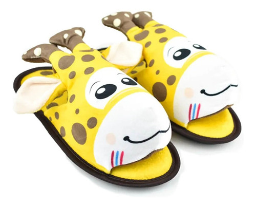 Pantufa Chinelo Infantil Feminino Ferpa Girafa 3d