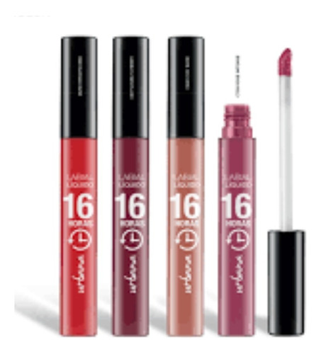 Labial Líquido 16 Horas Arbelll Rojo 5g