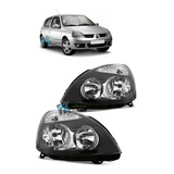 Juego Opticas Renault Clio 2 Ii 2003 2004 2005 Fondo Negro