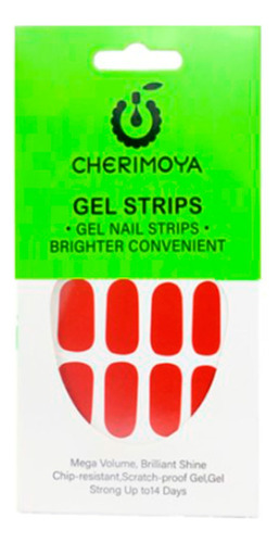 Sticker Autoadhesivos Nail Gel Strips Cabina Uvled Cherimoya