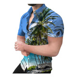 P7 Camisa De Playa Hawaiana Para Hombre Camisa Boho De Veran