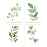 Floral Leaf Wall Art Prints Room Decor Bebé, Guarderí...