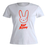 Remera Mujer Algodón Bad Bunny