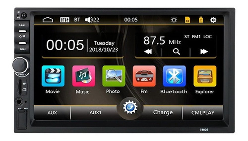 Radio Auto Doble Din Pantalla Touch Usb Bluetooth 