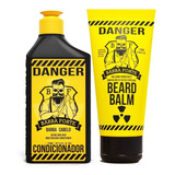 Barba Forte Danger Kit Condicionador 250ml + Beard Balm 170g