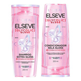 Kit Elseve Glycolic Gloss Shampoo + Condicionador 200 Ml